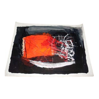 1980s Calman Shemi, Large Calman Shemi Art Textile Stendhal #2 Israeli Soft Tapestry Wall Hanging For Sale