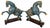 Vintage Chinese Cloisonné War Horse Sculptures - Pair For Sale - Image 10 of 10