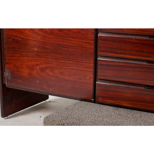 Mid-Century Scandinavian Modern Rosewood Credenza, Denmark, C. 1960s For Sale - Image 4 of 9