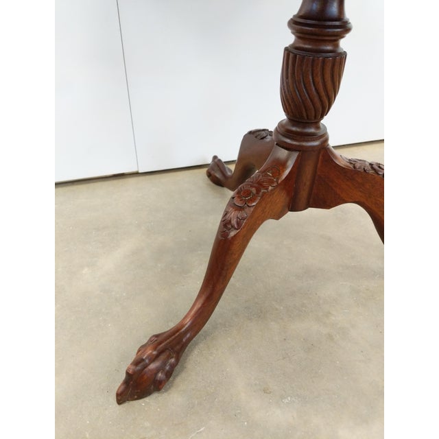 Antique Tilt Top "Pie Crust" Side Table For Sale In New York - Image 6 of 8