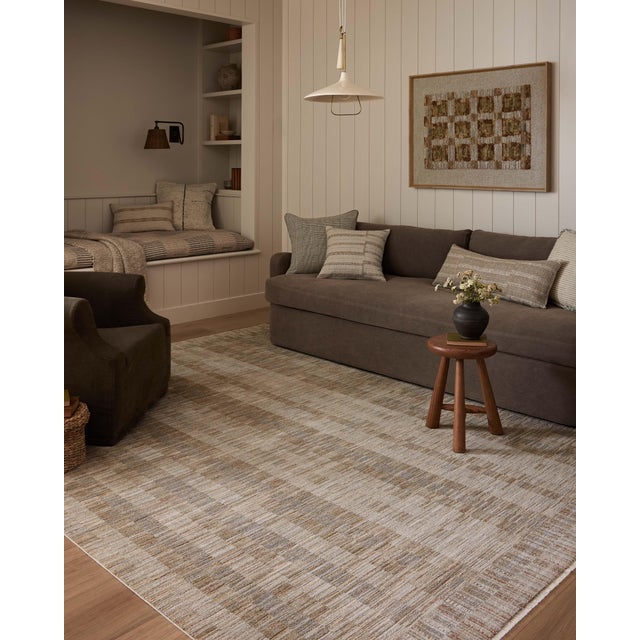 The Cali Collection by Amber Lewis x Loloi is a light-toned area rug with a casual geometric pattern that lends a neutral...