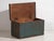 1920s Small Vintage Trunk with Cobalt Blue Patina, 1920 For Sale - Image 5 of 11