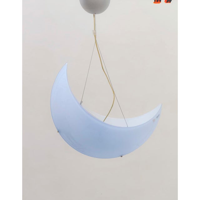 Murano Glass Moon Pendant Lamp by Michele De Lucchi for Av Mazzega, 1993 For Sale - Image 3 of 15