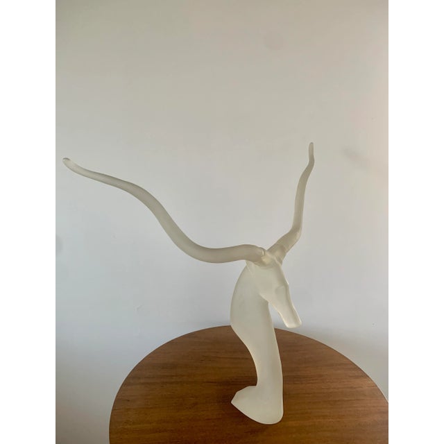Mid-Century Lucite Ram’s Head Sculpture For Sale - Image 11 of 13