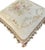 2000s Beige Floral Aubusson Decorative Pillow For Sale - Image 4 of 5