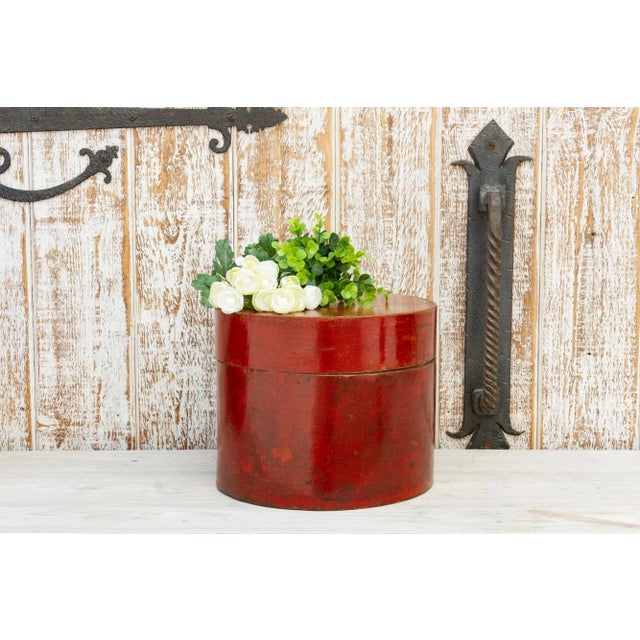 An early 20th century Burmese Shwe Zawa lacquerware beetle box. It is decorated in tradition of the red and black of the...