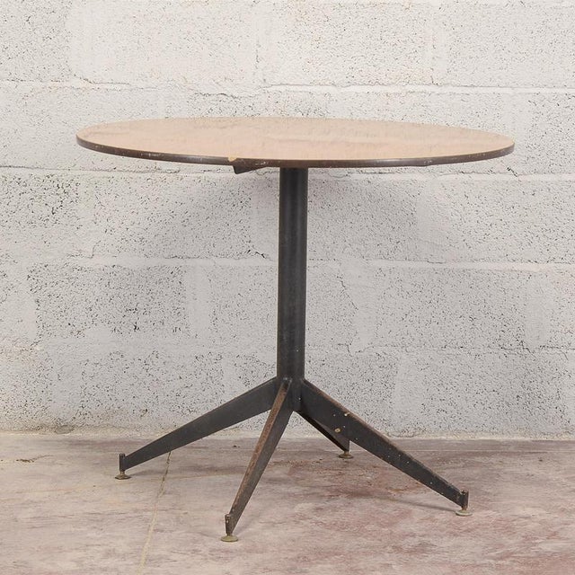 Black Round Bar Table, 1970s For Sale - Image 8 of 10