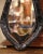 19th Century French Leather and Bronze Horse Collar Converted Into Wall Mirror For Sale - Image 4 of 11