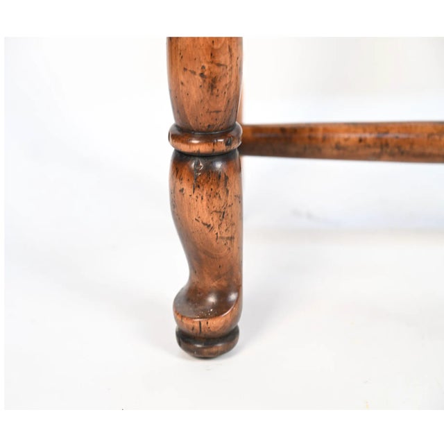 Late 20th Century Custom Bench-Made Bausman Console Table With Mitered Plank Top For Sale - Image 10 of 11