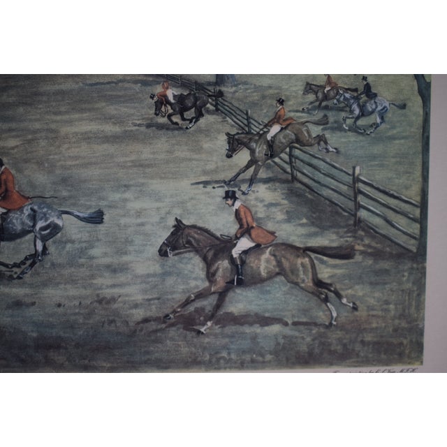 Wood Edward S. Voss "Full Cry" Fox-Hunt Monkton, MD 1951 For Sale - Image 7 of 7