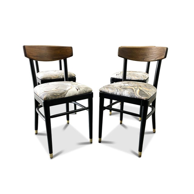 1940s Thonet Bentwood Dining Chairs - Set of Four For Sale - Image 5 of 15