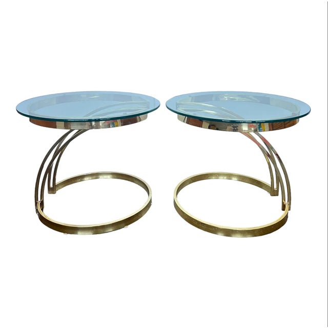 Late 20th Century Milo Baughman Style Side Table For Sale - Image 12 of 12