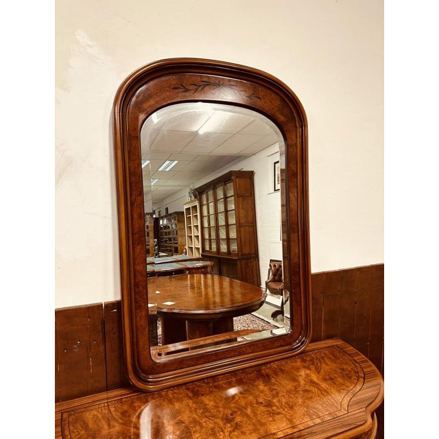 Antique Italian Burl Mirror For Sale - Image 9 of 9