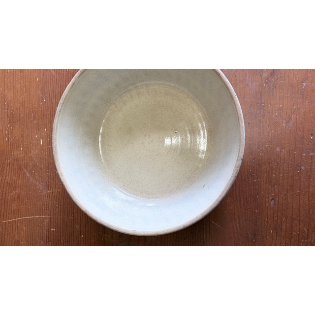 Late 19th Century Antique American Blue & White Spongeware Bowl, Circa 1890–1900 For Sale - Image 5 of 13