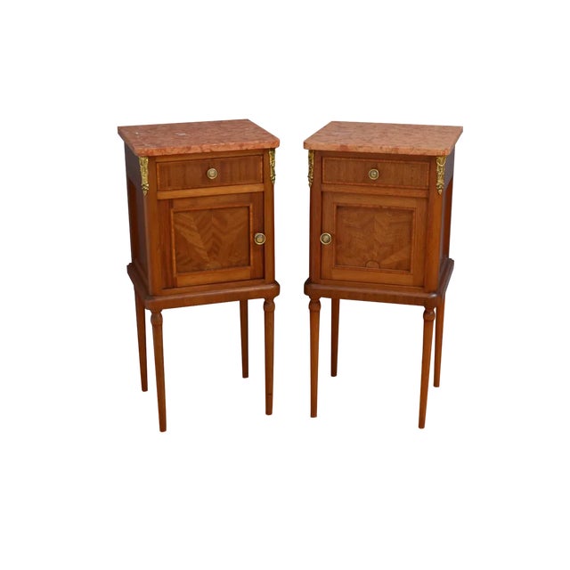 Mahogany Bedside Tables, 1900, Set of 2 For Sale