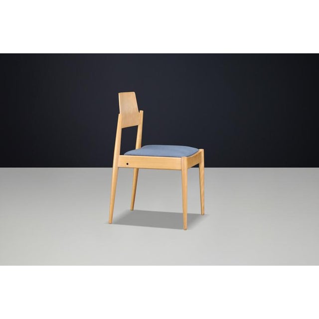SE 119 Dining Chair with Blue Upholstery by Egon Eiermann, 1950s For Sale - Image 6 of 9