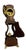 Rare Maitrise clock featuring a parquet regulator in wood and gilded bronzes circa 1880, violin-shaped case, dial signed...