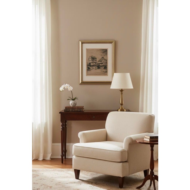 Original Signed Paul Geissler Etching | Historic Brückenhäuser, Bad Kreuznach - German Architectural Art - Circa 1930 For Sale - Image 12 of 12