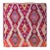 Purple Vintage Square Turkish Kilim Rug - 6`11″ X 6`11″ Ft. For Sale