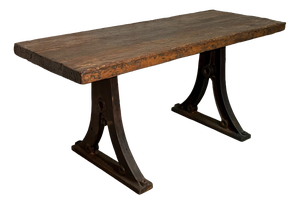Industrial Rustic Chestnut Table, 1900s