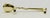 Set of 10 Polished Brass Spoon Shaped Cabinet Pulls For Sale - Image 4 of 4