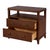 Mid-Century Modern Highbury 28 in. W Rectangular Wood 2 Drawer Nightstand with Open Shelf, Natural Walnut For Sale - Image 3 of 10