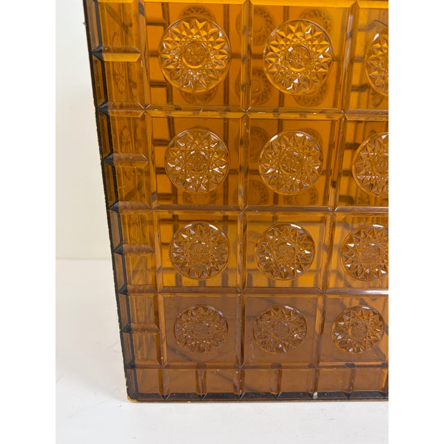 Amber Lucite Style Waste Basket / Trash Can For Sale - Image 15 of 17