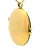 1940s Vintage 14k Gold Heraldic Lion Rampant Oval Photo Locket Pendant For Sale - Image 5 of 12