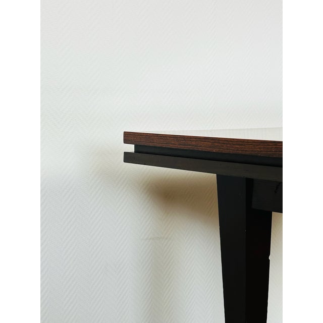 Art Deco Chevron Marquetry Dining Table with Extensions, France, 1940s For Sale - Image 9 of 18