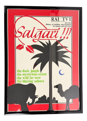 Vintage Rai Sandokan Promotional Poster by Gemma Fiorentini and Michela Papadia, 1970