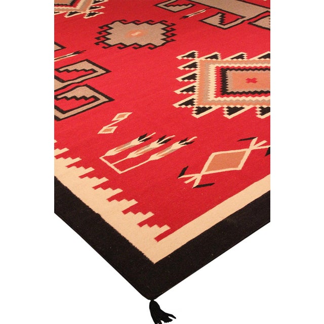 Traditional Pasargad Home Tuscany Red Wool Area Rug- 8'11'' X 11' 9'' For Sale - Image 3 of 5
