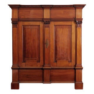 Vintage Wardrobe in Mahogany For Sale