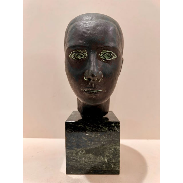 Original Larry Mohr sculpture in Verdigris Bronze acquired from the artist’s estate. This piece is signed at the back....