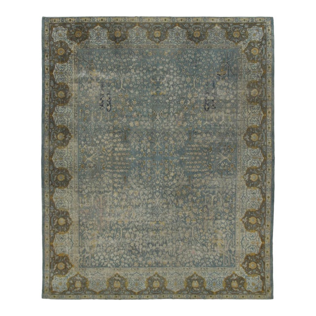 Oversized Antique 20th Century Indo-Persian Rug With Floral Vinery - Rug & Kilim For Sale