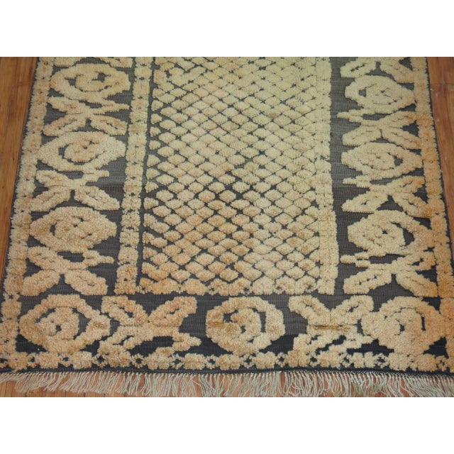 Zabihi Collection High Low Vintage African Rug - 4'9" x 5'10" For Sale In New York - Image 6 of 6