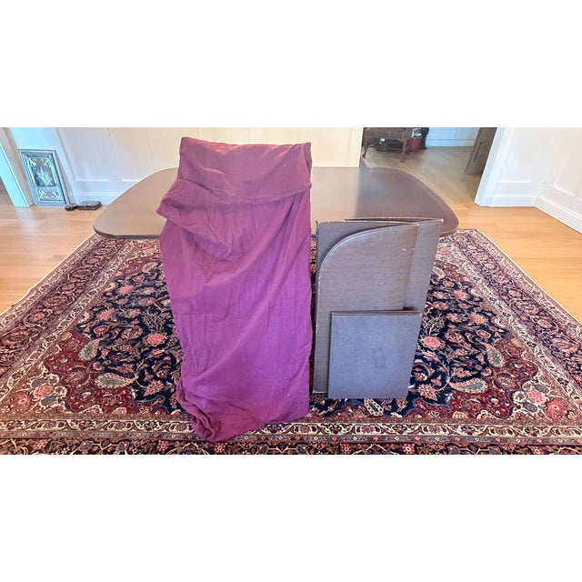 1954 Charak Mahogany Double Pedestal Dining Table With Two Leaves For Sale - Image 17 of 17