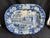 Antique English Blue and White Stoneware Meat Platters, Set of 4 For Sale - Image 12 of 18