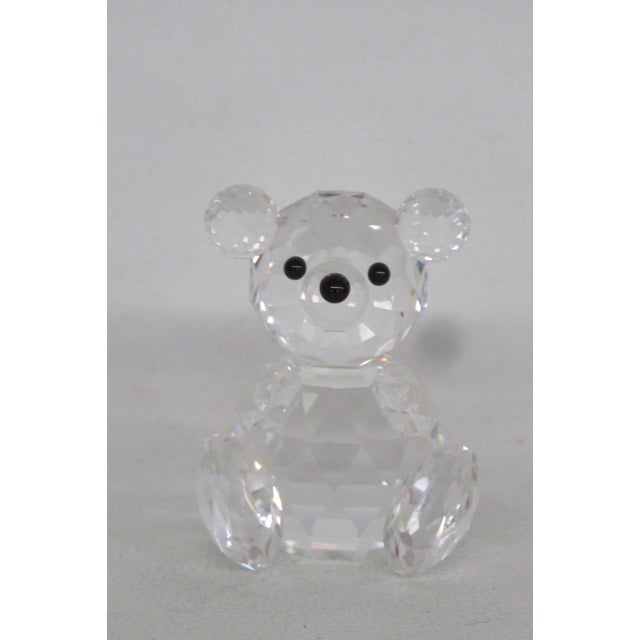 Glass Swarovski Crystal Woodland Friends Teddy Bear 7637 Retired Mini Figurine 5076b For Sale - Image 7 of 12