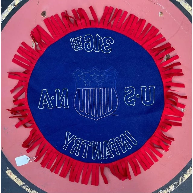 1940s 1940s Large Felt Army Banner Commemorating Us Army Infantry 316 For Sale - Image 5 of 8