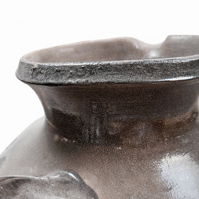 1970s Large Danish Art Pottery Vase with Bird Motif from Kähler Keramik, 1960s For Sale - Image 5 of 8