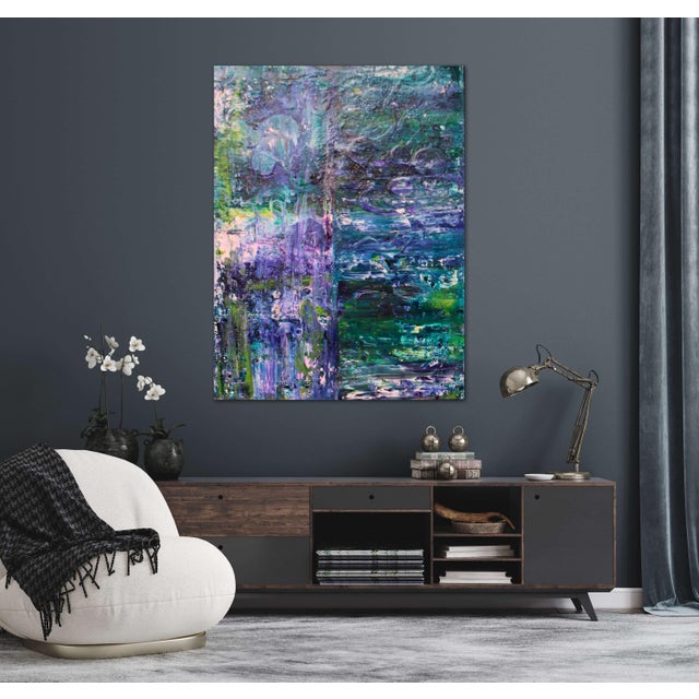 Lucid Dreaming Abstract Oil Painting by Lisa Finlayson For Sale - Image 10 of 12