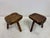 Rustic Brutalist Tripod Stools in Elm, 1960s, Set of 2 For Sale - Image 12 of 17