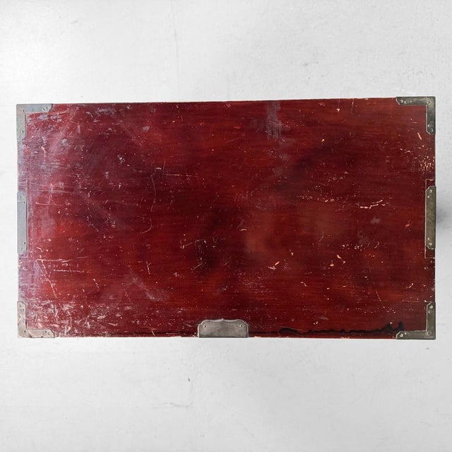 Japanese Antique Tansu Chest of Drawers with Brass Hardware, 1900s For Sale - Image 14 of 16