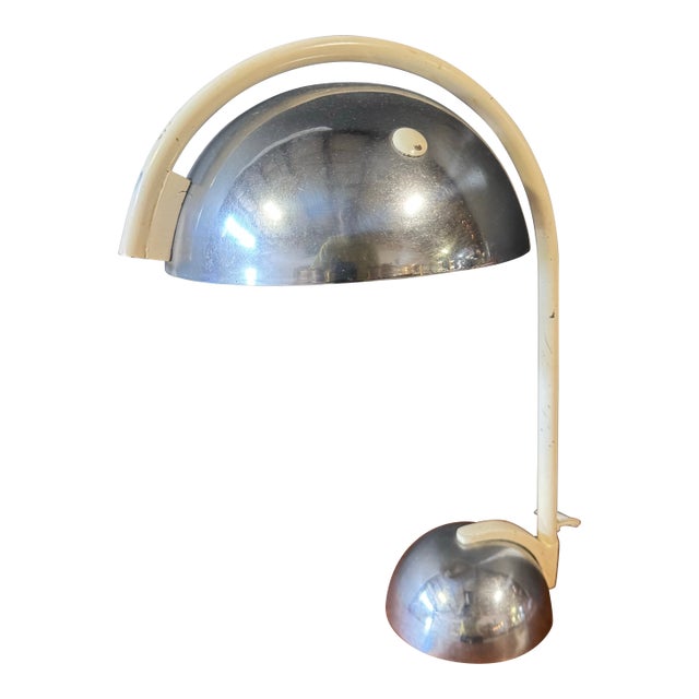 1940s Art Deco Chrome Table Lamp For Sale