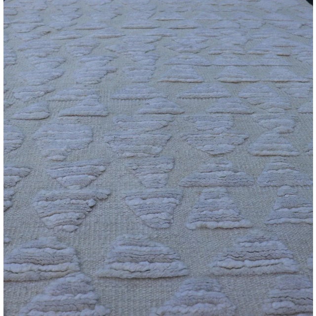 Textile Abstract Modern Area Rug Hand Knotted Wool by Keivan Woven Arts, 4'8 X 6'9 For Sale - Image 7 of 13