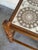 1960s Oak Small Table Patterned Ceramic Tile Top Danish Vintage Accent Side End Table 1970s For Sale - Image 5 of 10