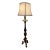 Vintage 1972 Chapman Solid Brass 2-Socket Standing Lamp, X739b, Mid-Century Modern/Hollywood Regency For Sale