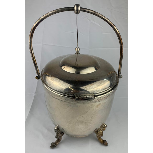 Silver-plated ice bucket From the Estate of Bob & Dolores Hope. Marked 1869