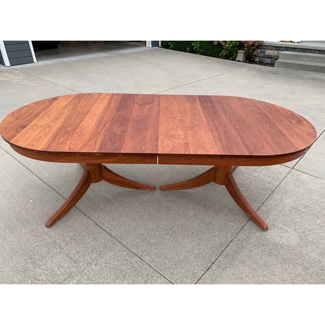 Thomas Moser of Maine Oval Cherry Double Pedestal Dining Table Chairish