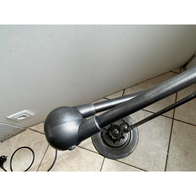 Industrial Graphite Floor Lamp by Jean-Louis Domecq for Jieldé, 1950s For Sale - Image 4 of 13